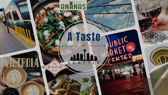 Collage of images at AVIA on Pike Street, Seattle