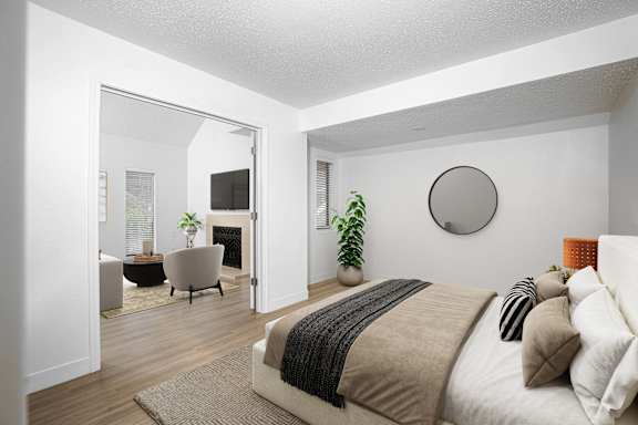 Comfortable Bedroom at AVIA Lofts on Victors Way, Ann Arbor, 48108