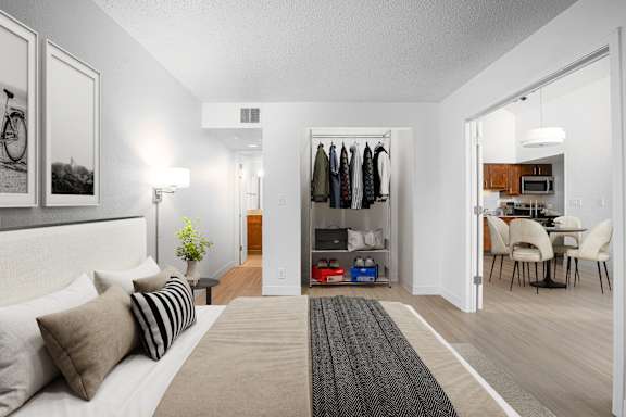 Gorgeous Bedroom Designs at AVIA Lofts on Victors Way, Ann Arbor, MI, Michigan