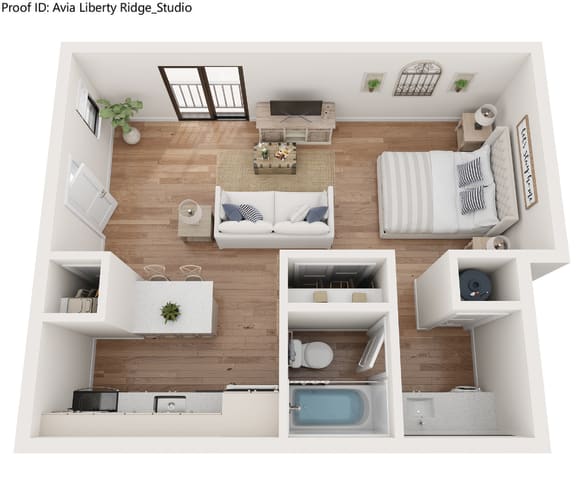 Floor Plan  Studio Floor Plan at AVIA Lofts on Liberty Ridge, Florida