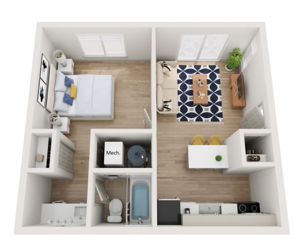 1 bed 1 bath B at AVIA Lofts on Parkway Apartments, Vancouver, WA, 98662