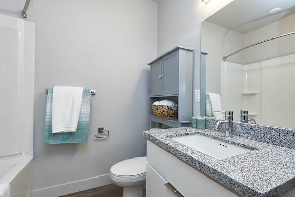 Modern Bathroom Interior at Brickside Heights, Millcreek
