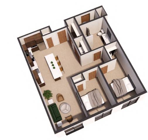 Dali Juene Floor Plan at Paperbox Lofts, Salt Lake City, 84101