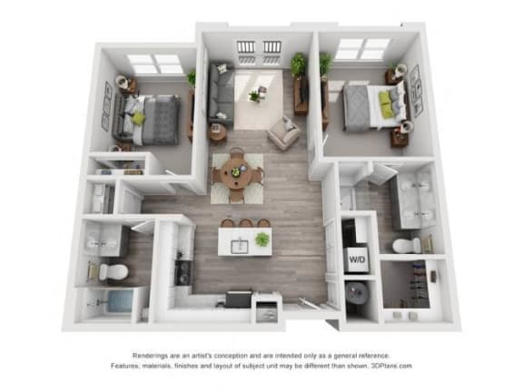 East Bay Floor Plan at 200 City View, Provo, UT, 84601