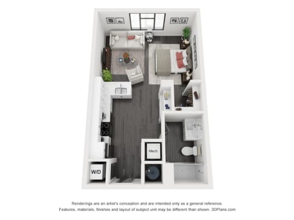 Studio at The Flats at Riverwoods, Provo