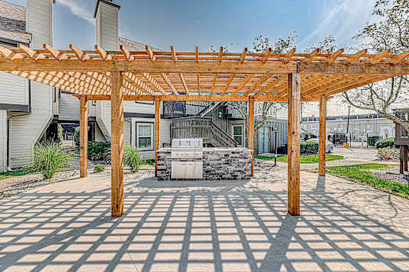 Wooden Garden Shelter at Avia Lofts at Founders Road, Indianapolis, 46268