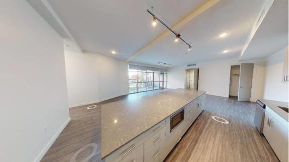 Kitchen Angled View at Paperbox Lofts, Salt Lake City