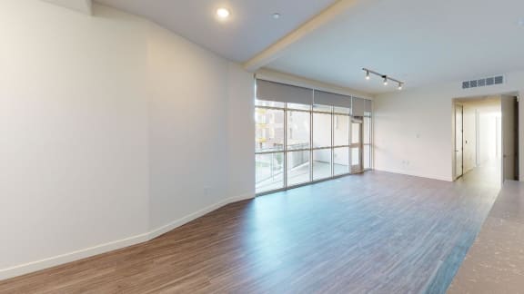 living room overview at Paperbox Lofts, Salt Lake City