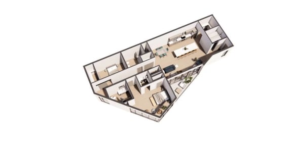 Matisse Suite Floor Plan at Paperbox Lofts, Salt Lake City, Utah, 84101