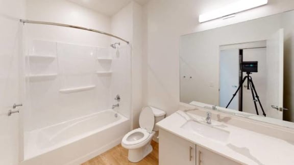 Hydrogen-Alpha-2-Bedroom-Bathroom at SevenO2 Main Apartments, Salt Lake City
