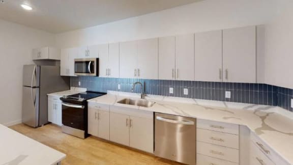 Hydrogen-Alpha-2-Bedroom-Kitchen at SevenO2 Main Apartments, Salt Lake City, UT, 84101