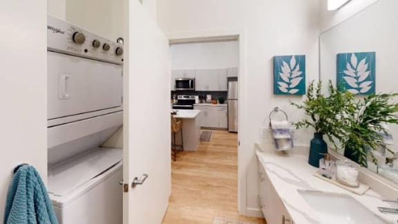 Hydrogen-Micro-Model-Unit-2-Bedroom-Living-Room at SevenO2 Main Apartments, Salt Lake City, 84101