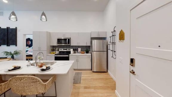 Hydrogen-Micro-Model-Unit-2-Bedroom-Kitchen at SevenO2 Main Apartments, Salt Lake City