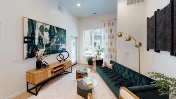 Hydrogen-Micro-Model-Unit-2-Bedroom-Living-Room at SevenO2 Main Apartments, Utah, 84101