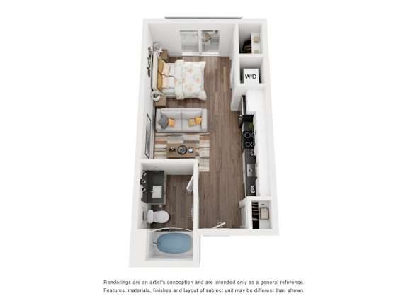 The Union Pacific Floor Plan at The Revival, Salt Lake City, UT 84101