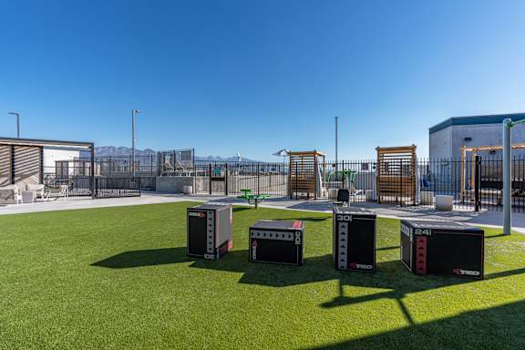 Residential Courtyard at SevenO2 Main Apartments, Salt Lake City, Utah