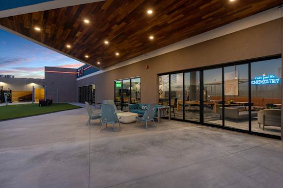 Residential Patio at SevenO2 Main Apartments, Salt Lake City