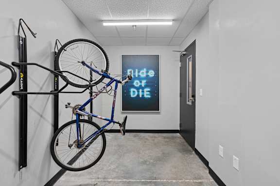 Bicycle storage area at SevenO2 Main Apartments, Salt Lake City, 84101