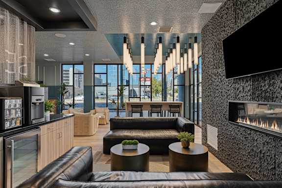 Clubhouse Lounge at SevenO2 Main Apartments, Utah