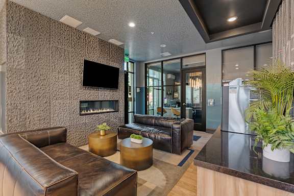 Residential Lobby at SevenO2 Main Apartments, Salt Lake City, UT