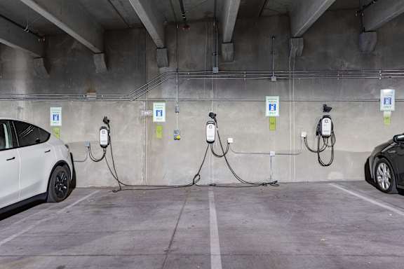 Car charging stations at SevenO2 Main Apartments, Utah