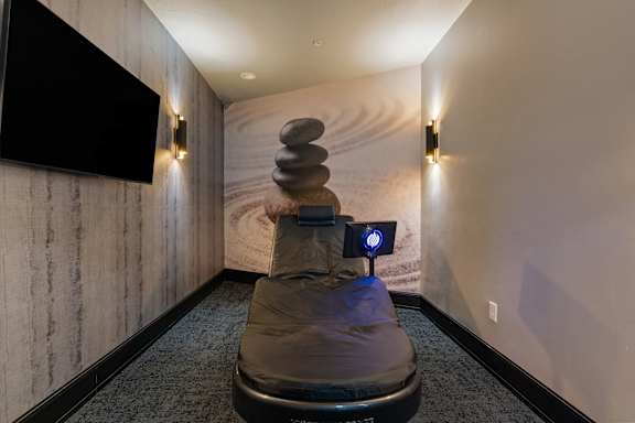 Hydro Massage bed at SevenO2 Main Apartments, Salt Lake City