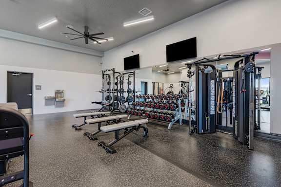 Workout Room at SevenO2 Main Apartments, Utah, 84101