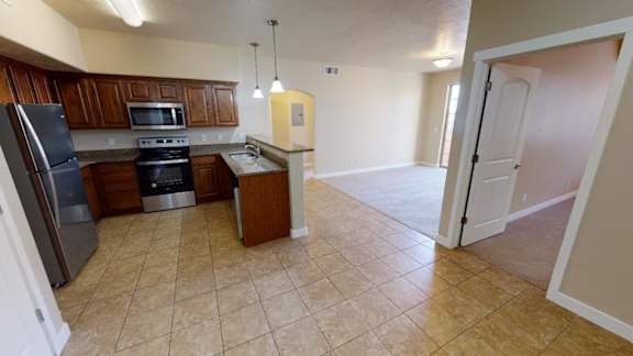 Furnished Kitchen at Siena Villas Apartments, Utah