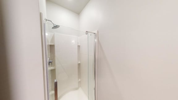 Stand in shower at Brickside Heights, Millcreek, Utah