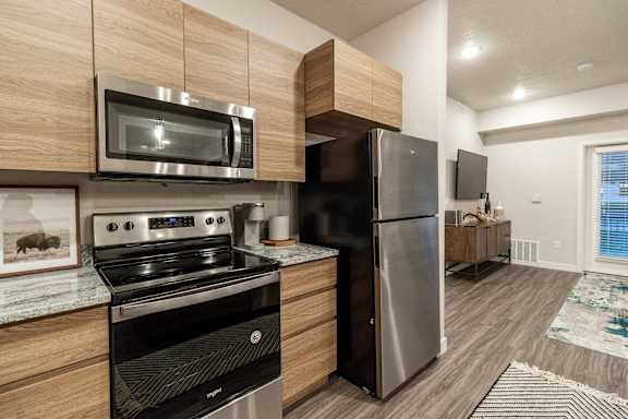 Home Kitchen at The Flats at Riverwoods, Provo, Utah