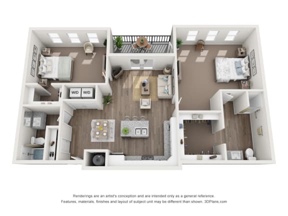 2 bed 2 bath A The Bluff