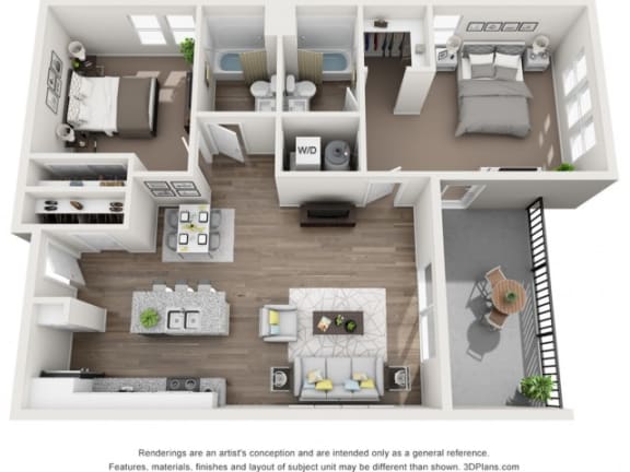 2 bed 2 bath The Electric