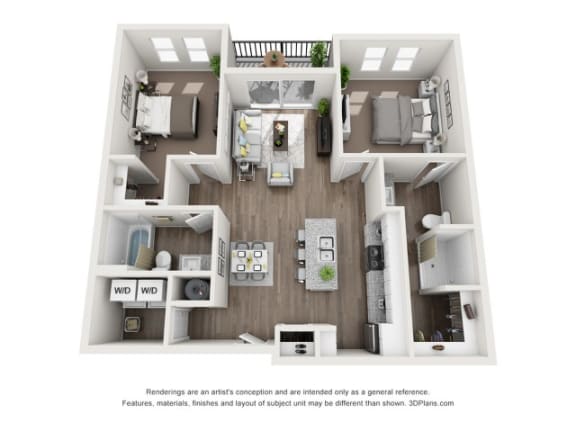 2 bed 2 bath The Main