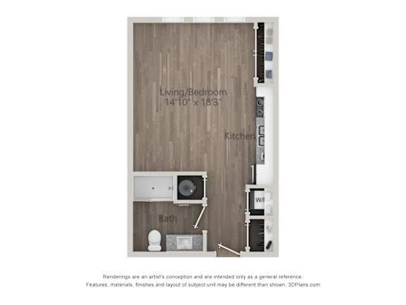Studio 1 bath C at City View St. George, Utah, 84770