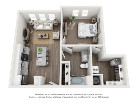 1 bed 1 bath The Pioneer