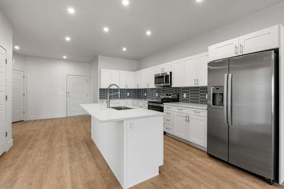 Modern kitchen with modern appliances at The Vue At Desert Color, St. George, 84790