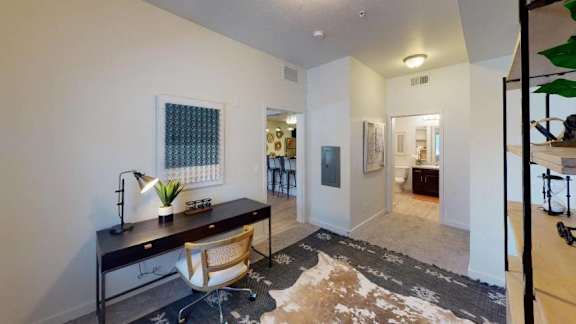 Model Living Area at The View on 20th, Utah, 84401