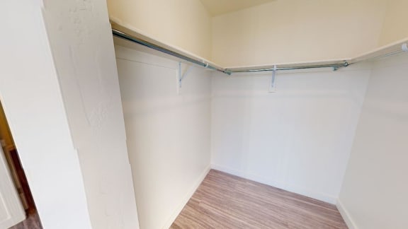 Walk in closet at Paperbox Lofts, Salt Lake City, 84101