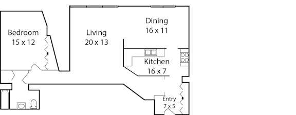 One-Bedroom D