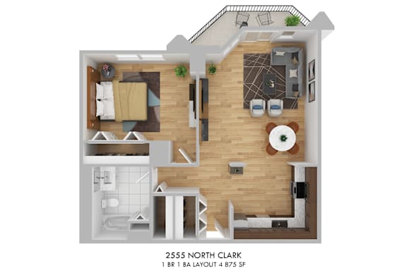2555 North Clark Layout 4 Floor Plan