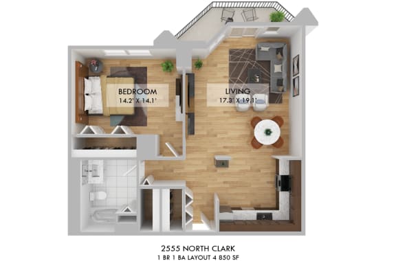 2555 North Clark Layout 4 Floor Plan