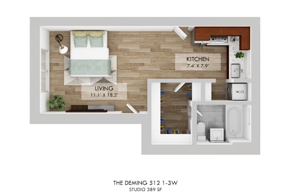 The Deming 512 1-3W Floor Plan