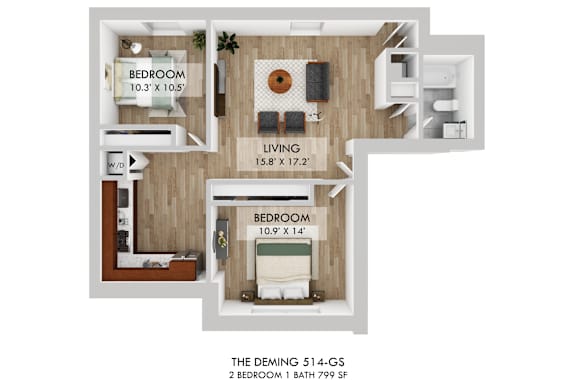The Deming 514-GS Floor Plan