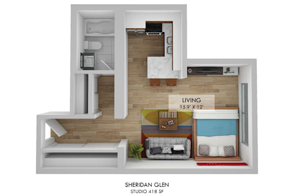 Sheridan Glen Studio Floor Plan