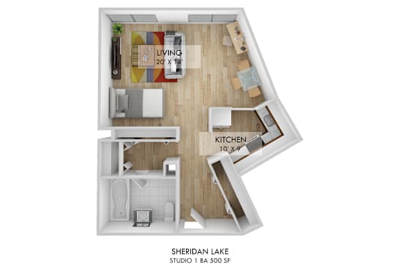 Sheridan Lake Studio Floor Plan
