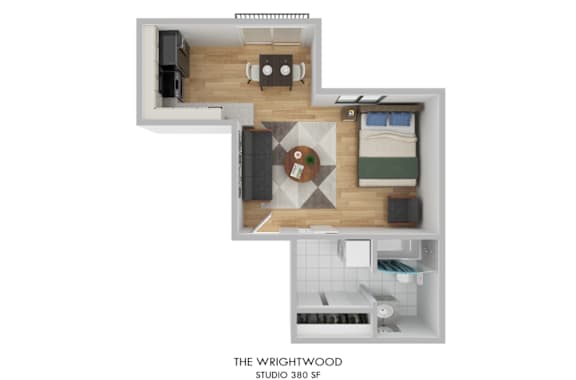 Floor Plan  The Wrightwood Studio Floor Plan