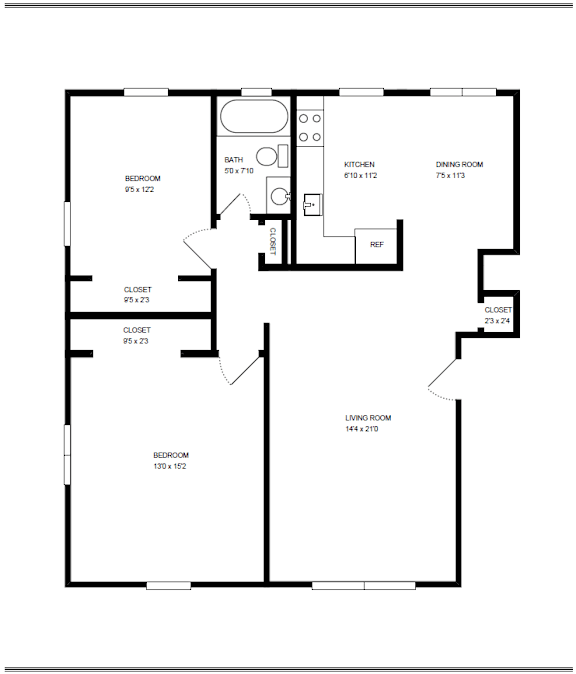 a floor plan of a house showing the living room  dining room and kitchen
