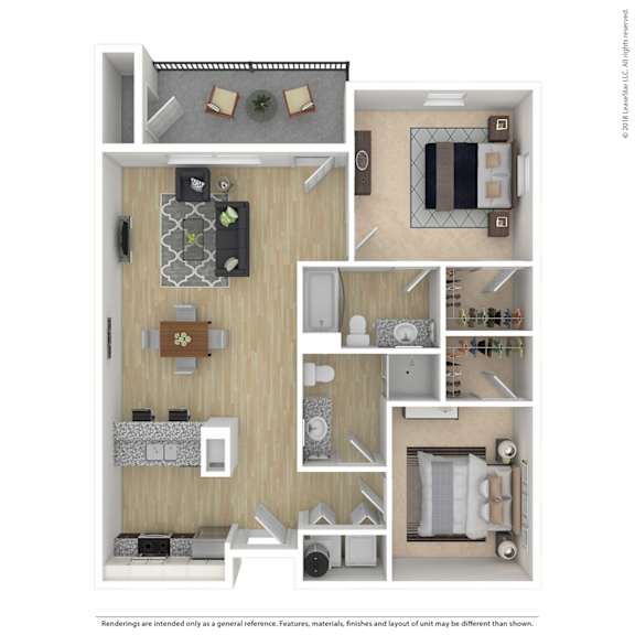 2 bed 1 bath at Haven at Lewisville Lake Apartments, Lewisville, FL, 75077