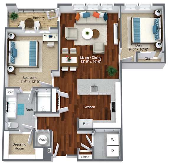 Devon Floorplan at Canvas Valley Forge, King of Prussia, 19406