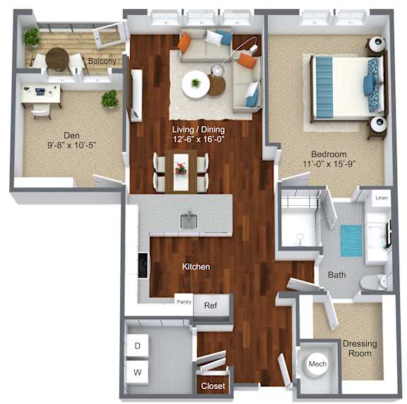 Daylesford Floorplan at Canvas Valley Forge, King of Prussia